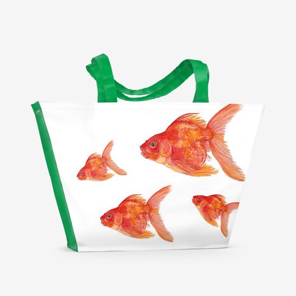 Пляжная сумка «Золотые рыбки»