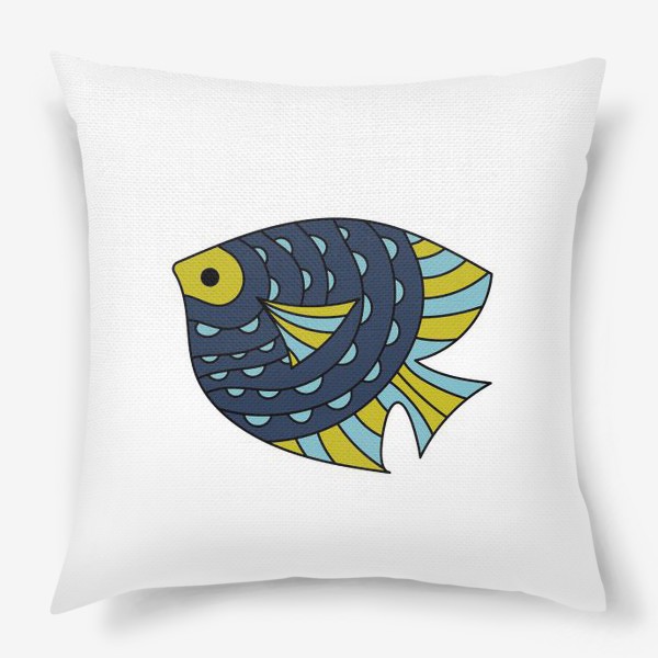 Подушка «Синяя рыба»