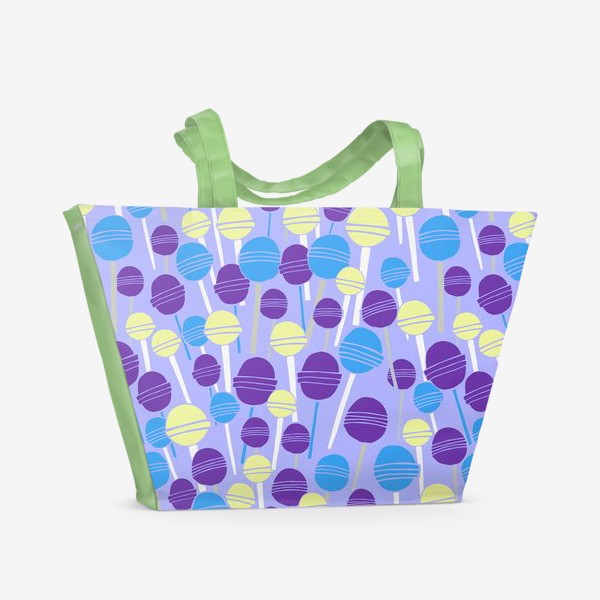 Пляжная сумка «Lollipops for candy people. Леденцы.»