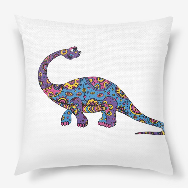 Подушка «подарок со смешным динозавром»