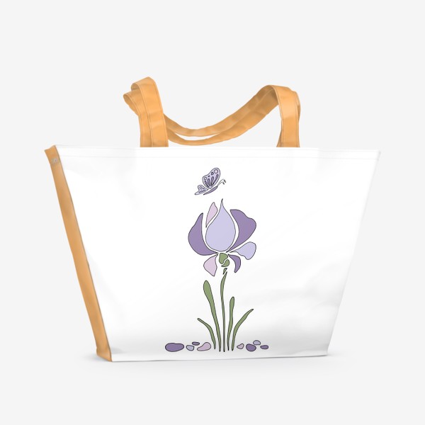 Пляжная сумка &laquo;Стилизованный цветок&raquo;
