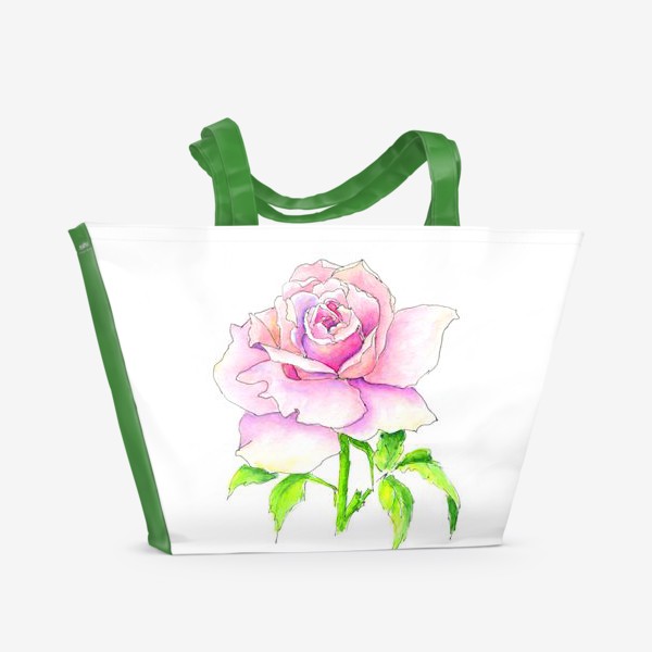 Пляжная сумка «Ароматная роза»