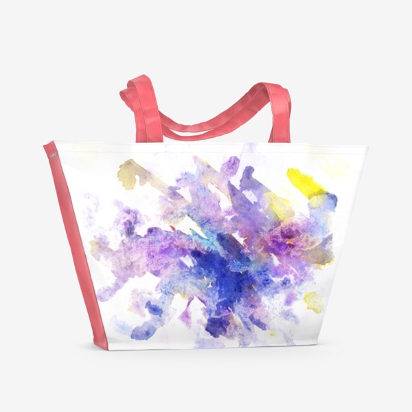 Пляжная сумка «Сиреневая абстракция»