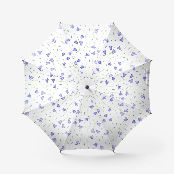Зонт «Колокольчики на белом фоне»