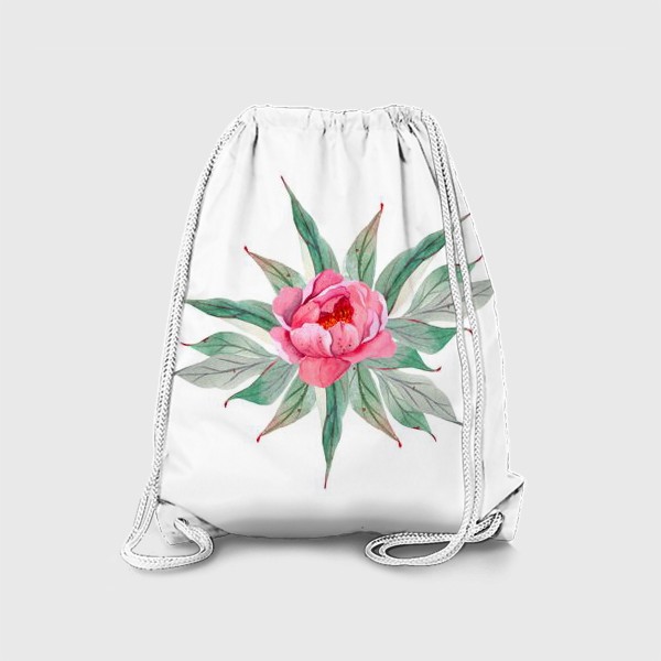 Рюкзак «розовый пион»