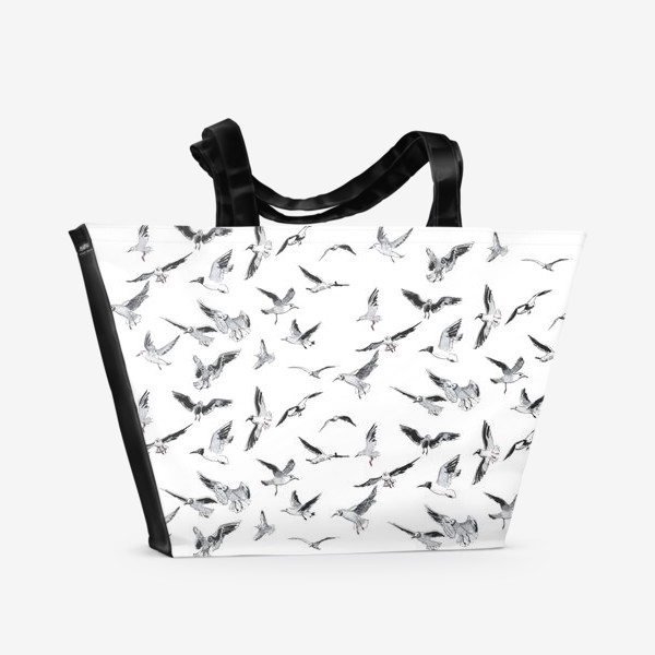 Пляжная сумка «Чайки. Seagulls»