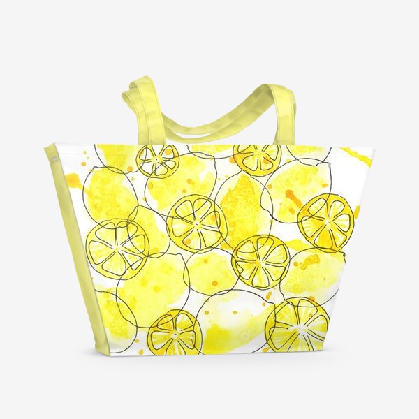 Пляжная сумка «Lemon pattern»