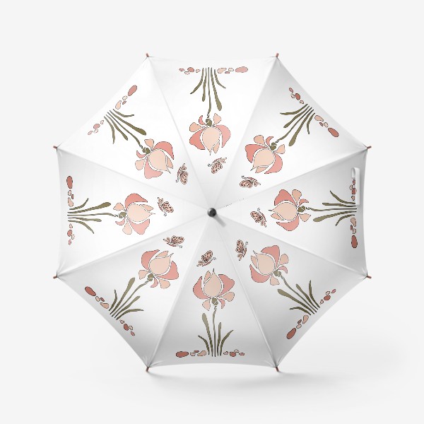 Зонт &laquo;Нежный цветок. Ирис.&raquo;