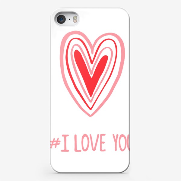 Чехол iPhone «Я тебя люблю»