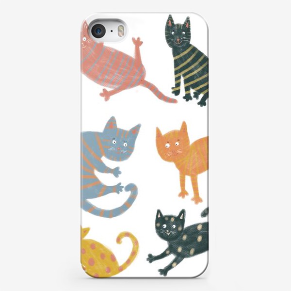 Чехол iPhone «Веселые котики»