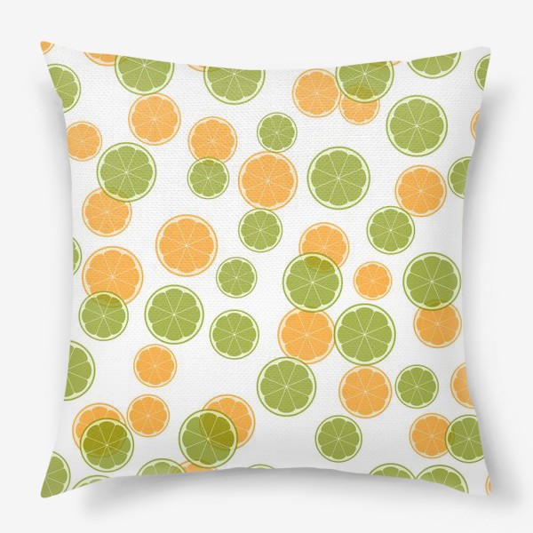 Подушка «Лайм и апельсин»
