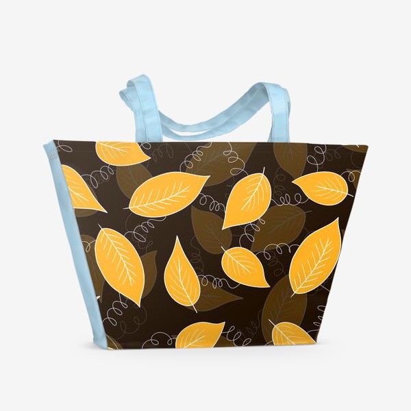 Пляжная сумка «Яркие осенние листья»