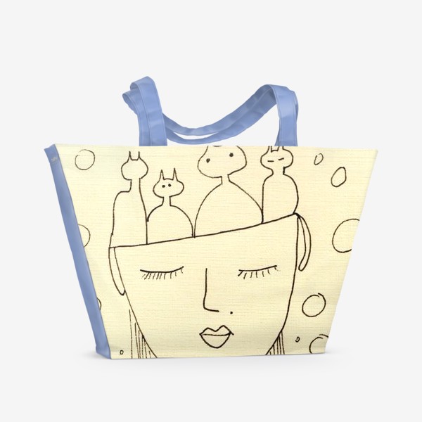 Пляжная сумка «Сильная независимая девушка»