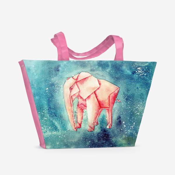 Пляжная сумка «Космический слон»
