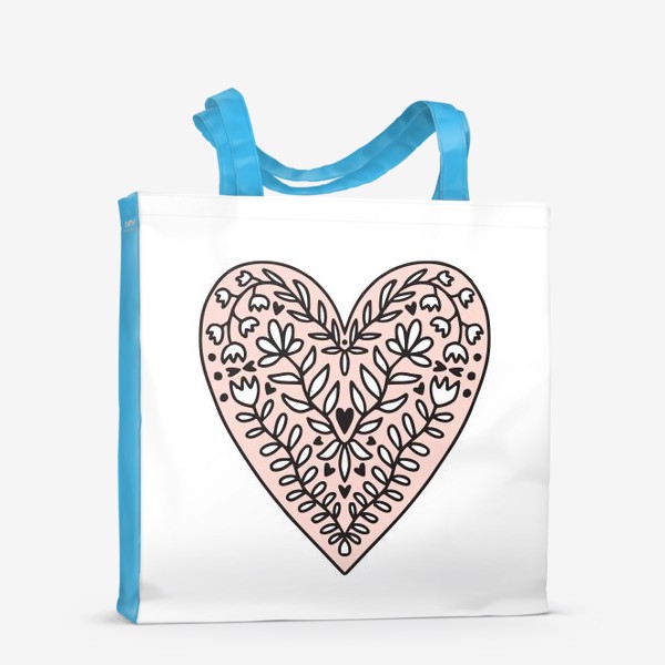 Сумка-шоппер «Сердце в цветах»