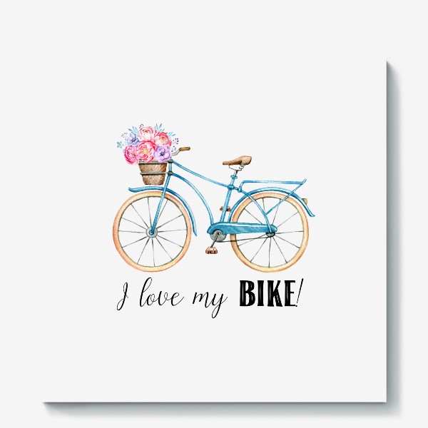 Холст «I love my bike»