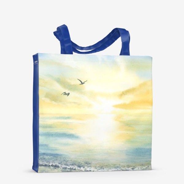 Сумка-шоппер «Побережье моря, чайки»