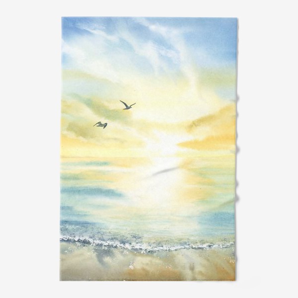 Полотенце «Побережье моря, чайки»