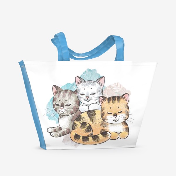 Пляжная сумка «Три котенка»