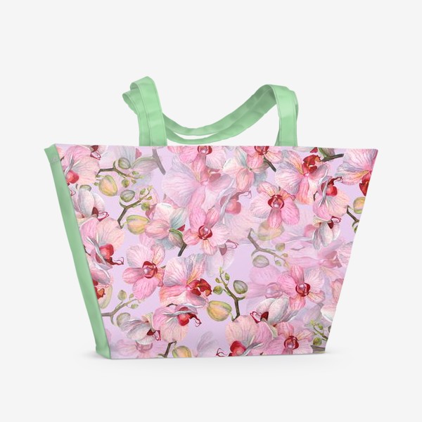 Пляжная сумка «Нежные орхидеи»