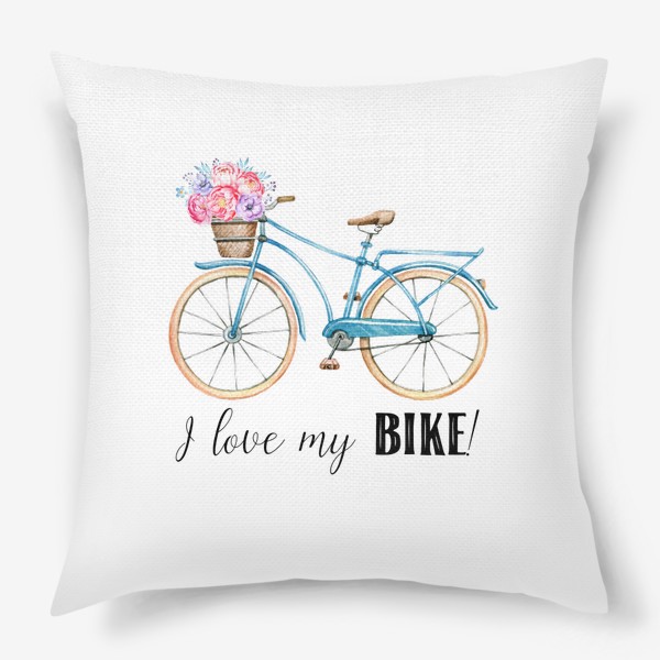 Подушка «I love my bike»