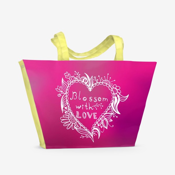 Пляжная сумка «Любовь и весна»