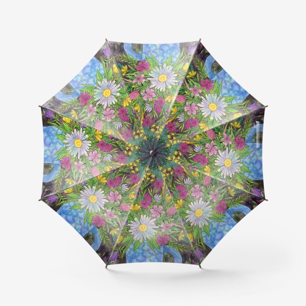 Зонт «Букет полевых цветов»