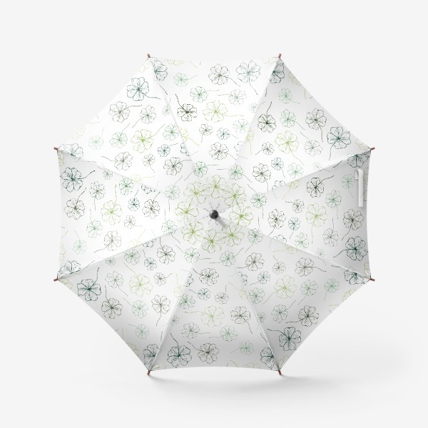 Зонт «Паттерн с клевером»