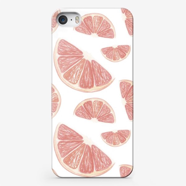 Чехол iPhone «Паттерн с грейпфрутами»