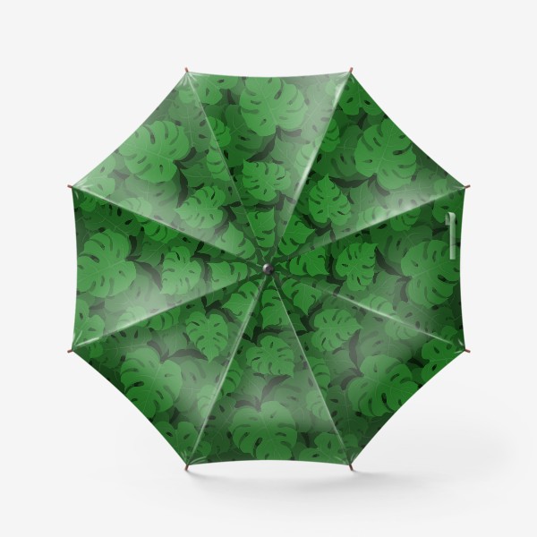 Зонт «Паттерн из листьев монстеры»