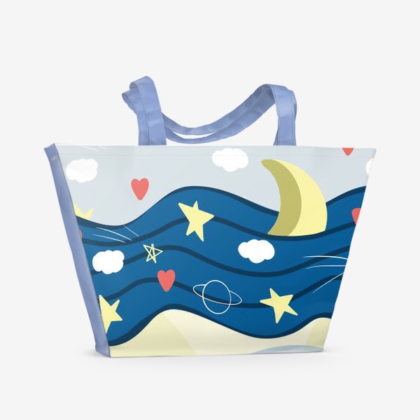 Пляжная сумка «Moon river»