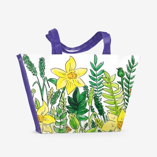 Пляжная сумка «Нарциссы»