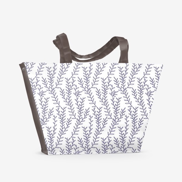 Пляжная сумка «Ветки винтажного леса»