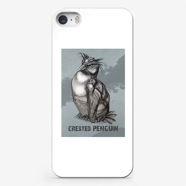 Чехол iPhone «Хохлатый пингвин»