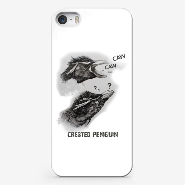 Чехол iPhone «Милые  пингвины»