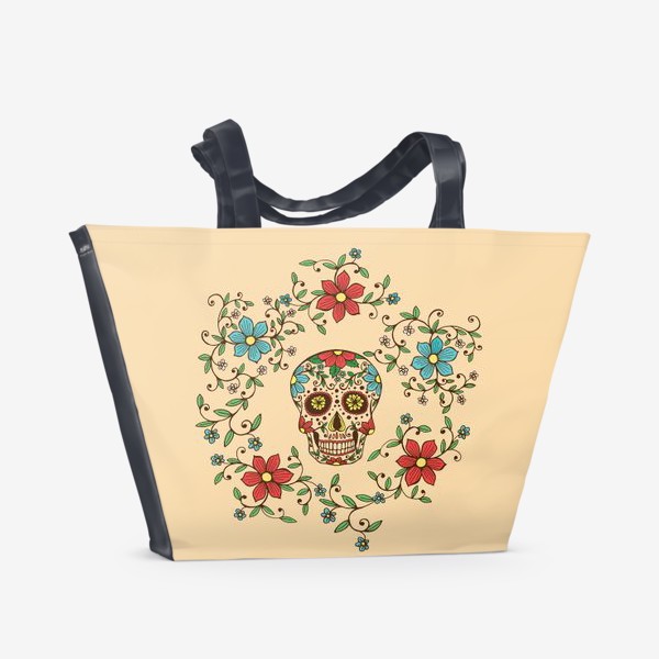 Пляжная сумка «Día de los Muertos»