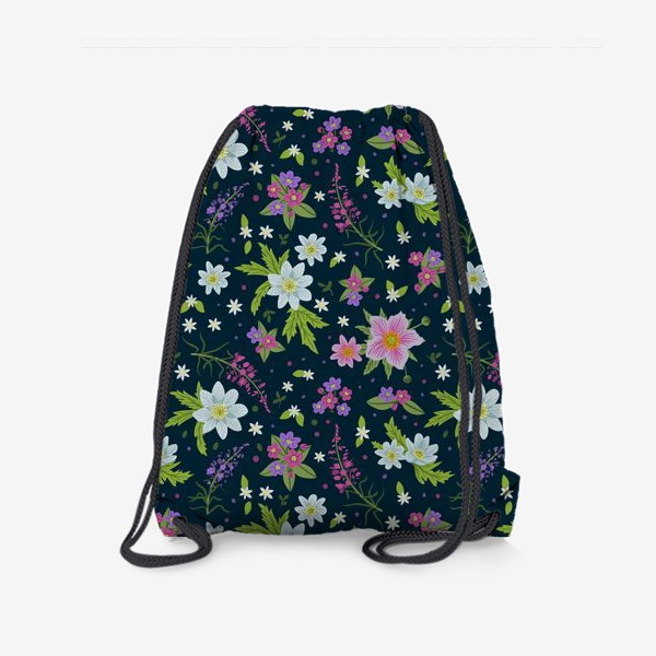 Рюкзак «Паттерн лесные цветы»