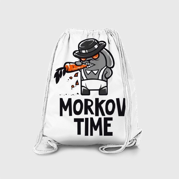 Рюкзак &laquo;«Morkov Time»: отсылка «Заводному апельсину», кролик&raquo;