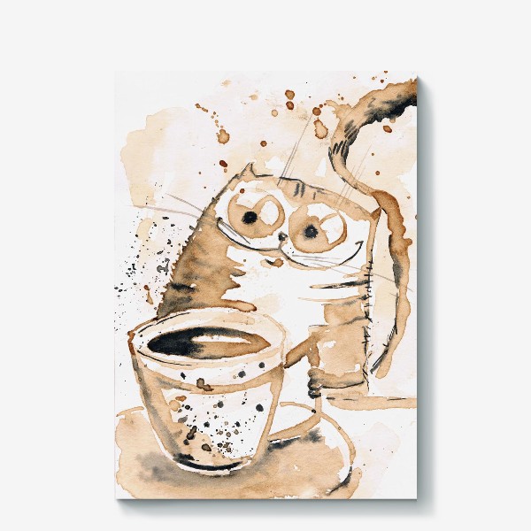 Холст «утренний кофе»