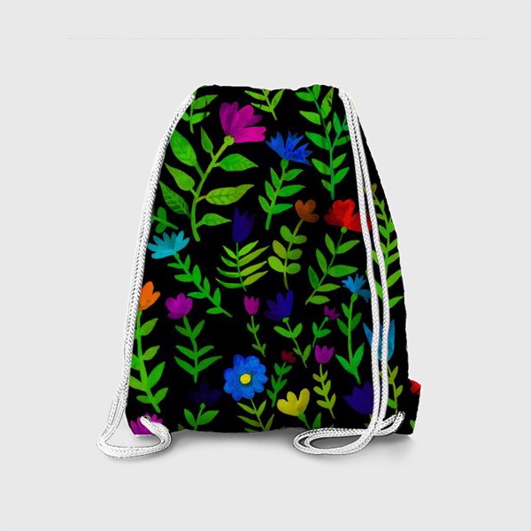 Рюкзак «Паттерн с яркими цветами»