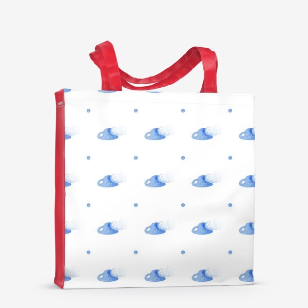 Сумка-шоппер «Паттерн из акварельных облаков»