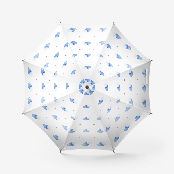 Зонт «Паттерн из акварельных облаков»