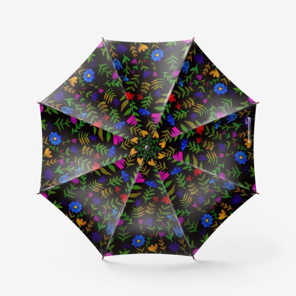 Зонт «Яркий цветочный паттерн»