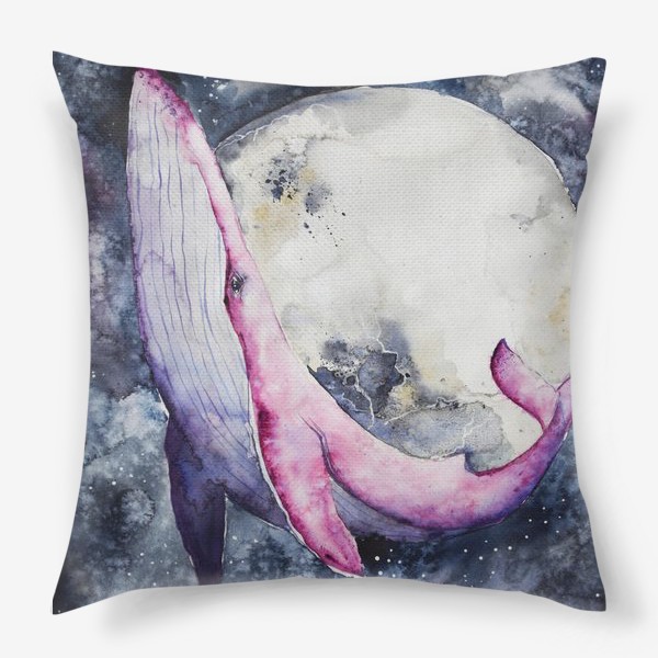 Подушка «Розовый кит»
