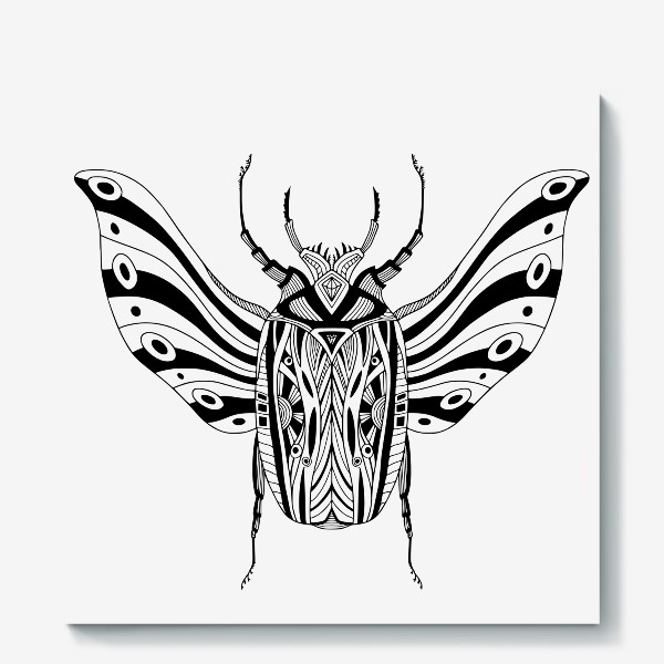 Холст «Богемный жук. Скарабей»