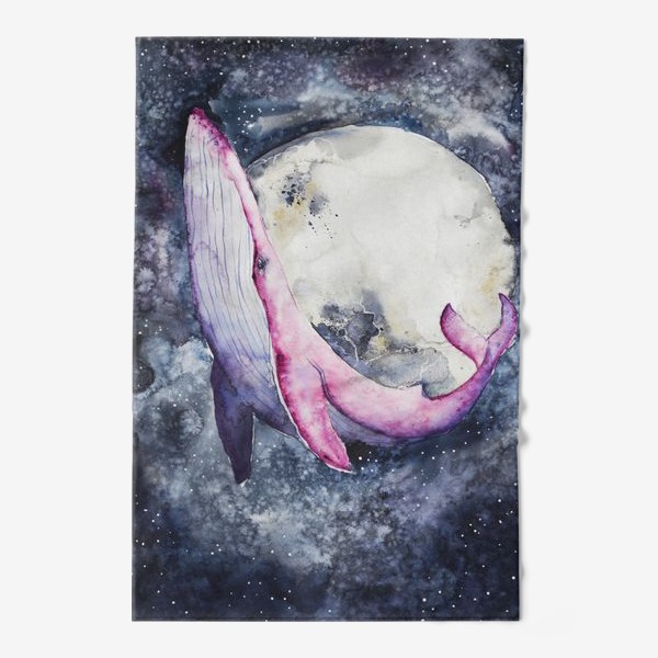 Полотенце «Розовый кит»