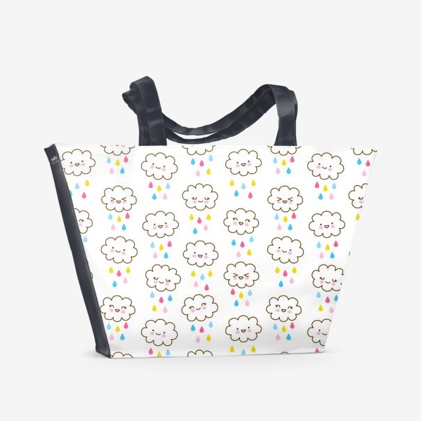 Пляжная сумка «Радужный дождь»