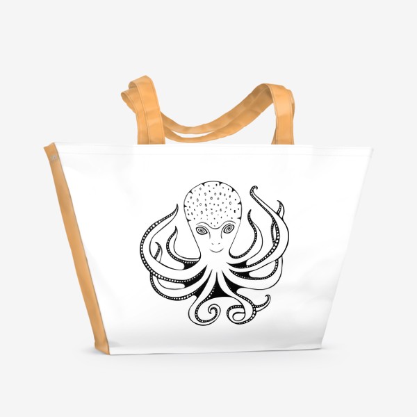 Пляжная сумка «Счастливый Осьминог»