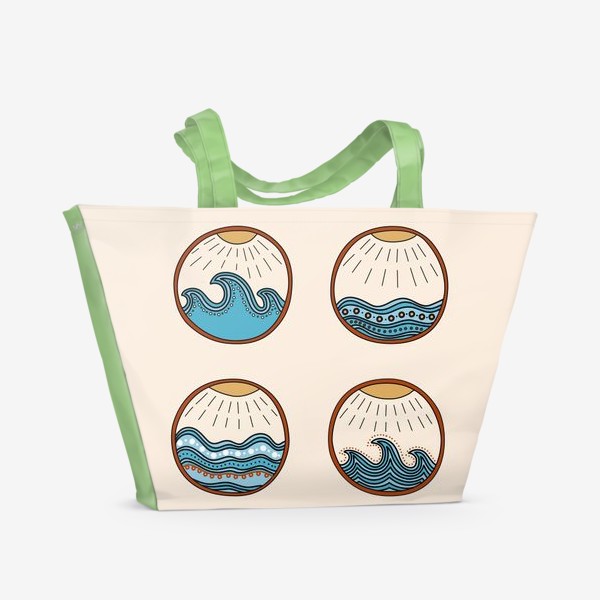 Пляжная сумка «Дудловые волны»