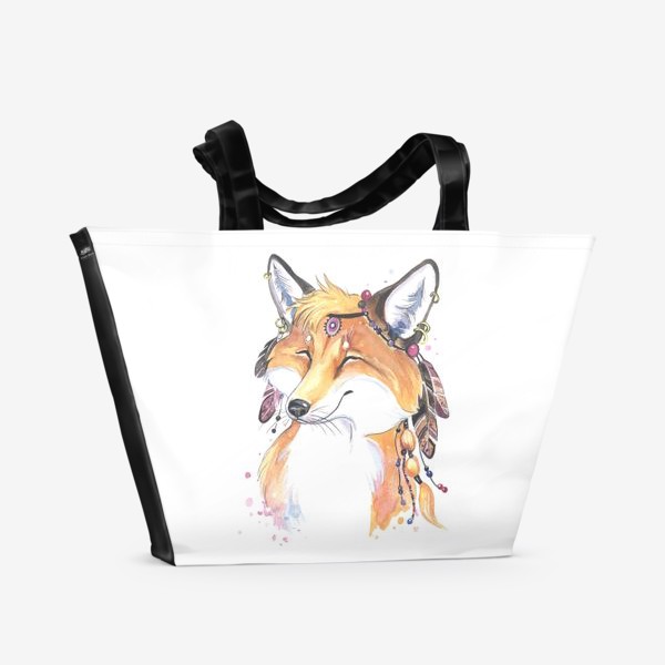 Пляжная сумка «улыбчивая лисичка»